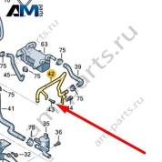 Трубопровод системы охлаждения Audi A8 (D4) 2014-2017 4H0121568