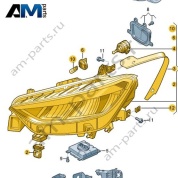 Светодиодная фара правая Volkswagen id3 2020-2024 10C941030