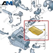 Решетка VAG 1K0129668A