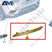 Световозвращатьель правый Volkswagen T-Roc 2018-2024 2GA945106A