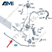 Трубка охлаждения на Mercedes W223 AMG S63 (M177) A2235009000