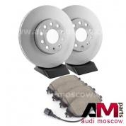 Передние диски и колодки Ауди А3 (8V) 1.4TSI