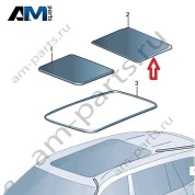 Заднее стекло люка Volkswagen Тигуан 57G877056C