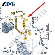 Трубопровод хладагента Audi A6 (C8) 2019-2024 4K0816704AA