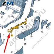 Держатель накладки Audi Q7 (4M) 2016-2024 4M0883190
