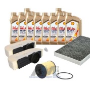 Комплект фильтров для ТО-1/3 Ауди Q7 45 TDI/3.0TDI 249 л.с масло Shell 0W30