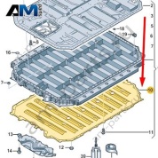 Защита днища Audi Q8 e-tron 2024-2024/Audi e-tron 2019-2023 4KE801840