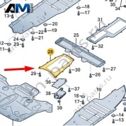 Панель пола Audi A8 (D4) 2014-2017 4H6861401B