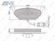 Колодки тормозные передние LYNX для Mk2 (2007-2014) BD-1202