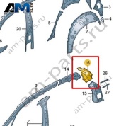 Косынка Volkswagen id3 2020-2024 10A810504