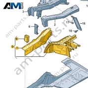Лонжерон Audi Q8 e-tron 2024-2024/Audi e-tron 2019-2023 4KE803092