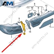 Накладка заднего фонаря Audi A7 (4K) 2019-2024 4K8945256