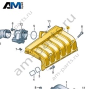 Впускной коллектор VAG 07P133202E
