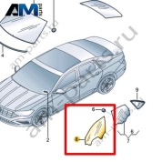 Стекло двери переднее левое Volkswagen Jetta VII 2020-2024 17A845201A