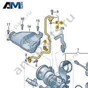 Напорный трубопровод VAG 04E145140AA