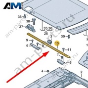 Планка-держатель Audi A6 (C8) Avant/Allroad 2019-2024 4K9863555