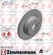 Задние тормозные диски 330X20 (150.3450.20) ZIMMERMANN для BMW X5 (F15) 25d/25dX/28i