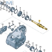 Первичный вал VAG 02U311103AJ