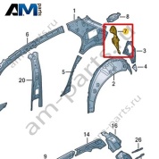 Усилитель канала уплотнителя Volkswagen id3 2020-2024 10A813332