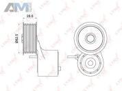 Натяжитель LYNX для Audi Q7 (4L) 2007-2015 3.0TFSI (272/333 л.с.) PT-3272