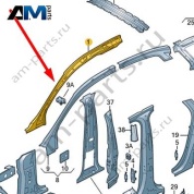 Внутренняя часть стойки A Audi A6 (C7) 2015-2018 4G0810180A