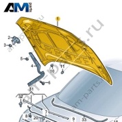 Капот Volkswagen T-Roc Cross 2019-2024 2GM823031D