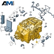 Распределитель воздуха с испарителем и теплообменником Volkswagen id3 2020-2024 1EA820353A
