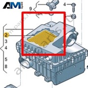 Фильтрующий элемент воздушного фильтра Volkswagen AMAROK 2017-2022 2H6129620A