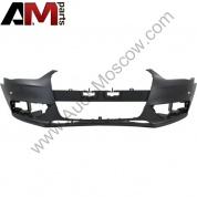 Облицовка переднего бампера для а/м с омывателем и парктроником для Audi A4 B8 8K0807065DGRU