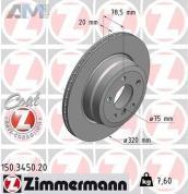 Задние тормозные диски 330X20 (150.3450.20) ZIMMERMANN на BMW X5 (F15) 30d