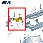 Направляющий профиль Volkswagen T-Roc Cross 2019-2024 2GM807394K