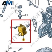 Масляный радиатор VAG 06K117021G