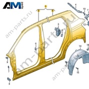 Боковина Volkswagen T-Roc Cross 2019-2024 2GM809606G