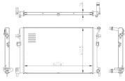 Дополнительный радиатор NRF (50042) на Audi Q3 (F3) 2019-2026 1.4TFSI