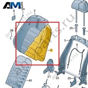 Наполнитель спинки Volkswagen Scirocco 2015-2018 1K8881775R