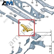 Водоотводящий короб Volkswagen id3 2020-2024 1EA805397