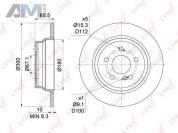 Диск тормозной задний LYNX для Mercedes E-klasse 2002-2009 III (W211) BN-1076
