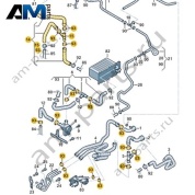 Шланг системы охлаждения VAG 1K0122109CP