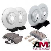 Передние/задние диски и колодки Ауди Q3 (2011-2018)