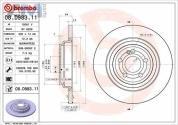 Задние тормозные диски (08.D983.11) BREMBO для Mercedes GLE V167 350d