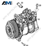 Компрессор кондиционера для Mercedes W166 GLE 450 (M276) A0008305502