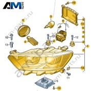 Светодиодная фара левая Volkswagen T-Roc 2018-2024 2GA941773