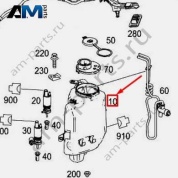 Бачок стеклоомывателя A2228690520 для Mercedes S-class W222
