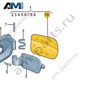 Крышка лючка бензобака VAG 3CN809909GRU Volkswagen 2021-2026