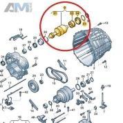 Ведомый вал (шкив 2) 0AW331210H Audi A5 (8T) 2007-2016 0AW (7-АКП)