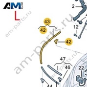 Уплотнитель капота спереди слева VAG 3GJ823707 на Volkswagen 2025-2026