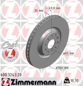 Передние тормозные диски ZIMMERMANN 600.3243.20 на Audi Q3 (F3)