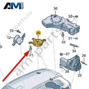 Динамик (Surround) Audi Q7 (4M) 2016-2024 4M0035398A
