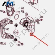 Суппорт тормозной задний правый A2314231081 для Mercedes SL-class R321
