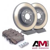 Задние диски и колодки Ауди Q7 (2015-2019) 4.0TDI